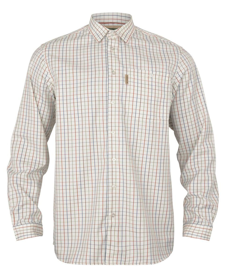 Harkila Haywood wool blend L/S shirt Arabian spice check