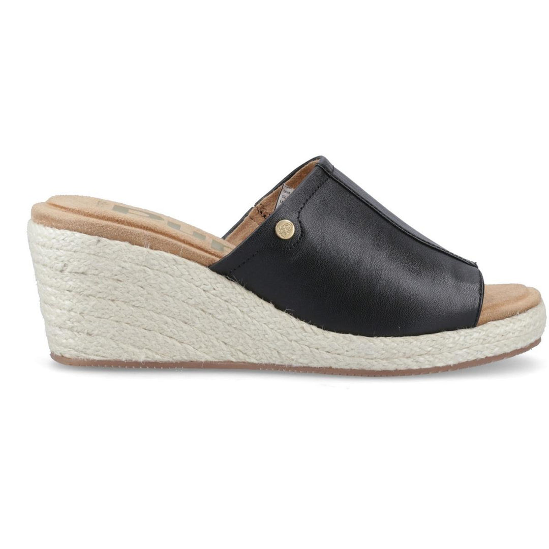 Willow Rattan Slide Black