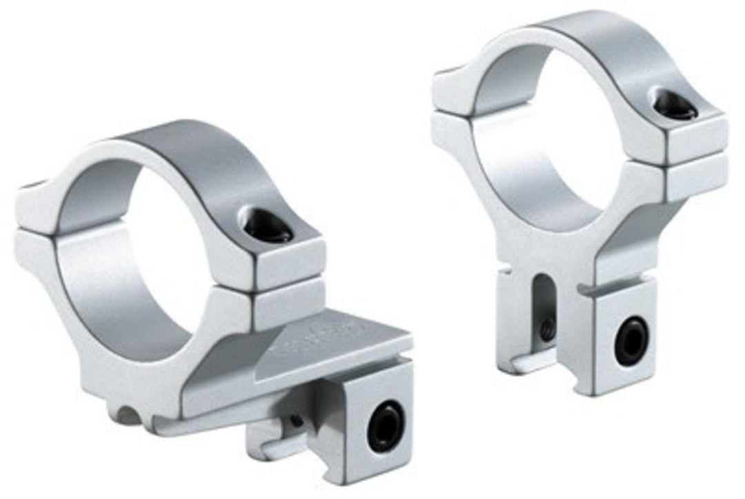 BKL 374 30mm 2-Piece Single Strap Offset Dovetail Scope Rings - Silver
