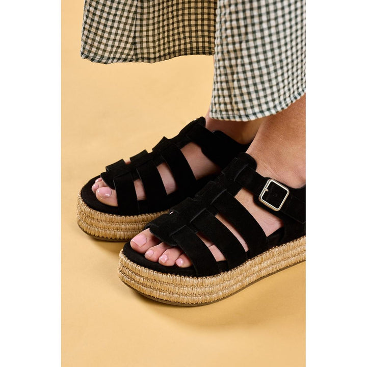 Hush Puppies Rosetta Gladiator Black/Tan – view 7