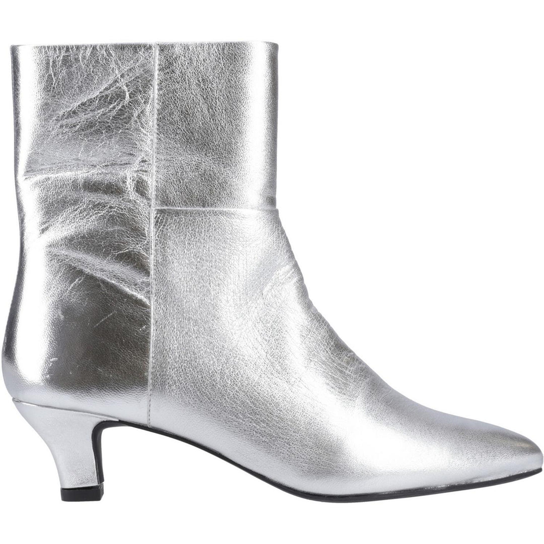 Nahla kitten heel boot Silver