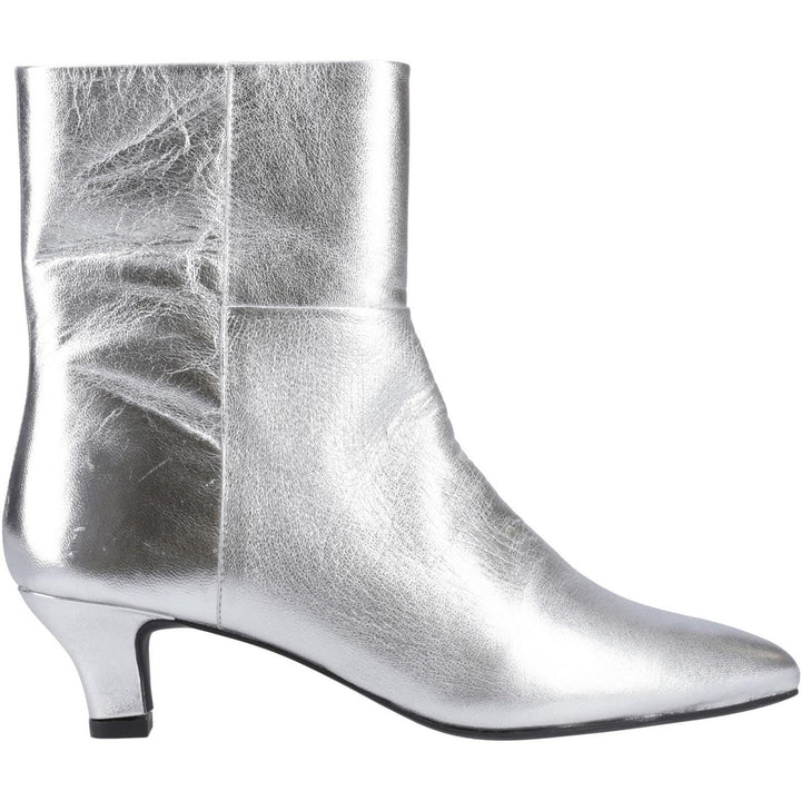Nahla kitten heel boot Silver