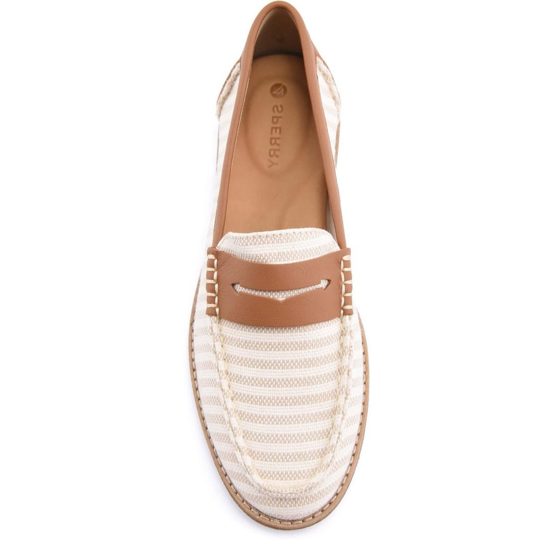 Sperry Port Driving Moccasin White/Tan
