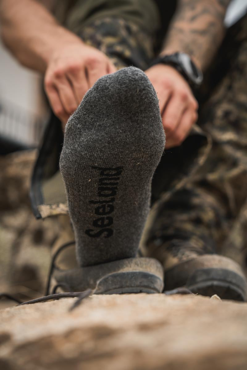 Seeland Field Sock - 3Pack Pine Green/Dark Grey