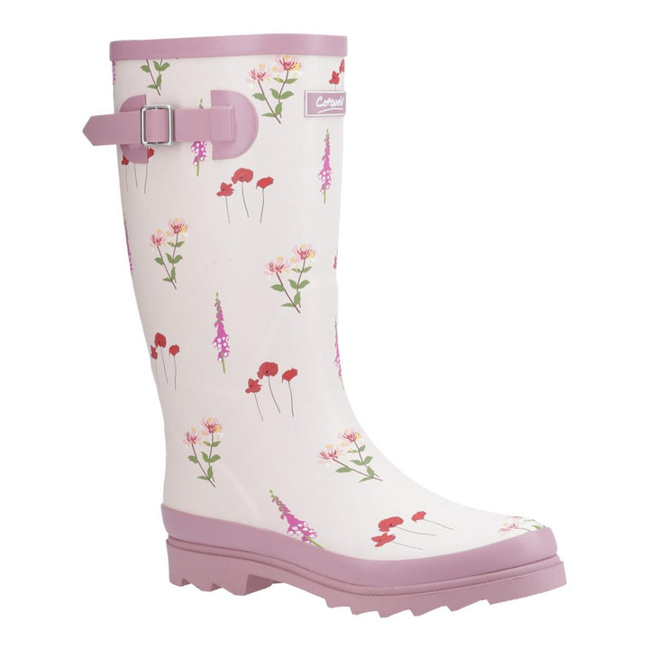 Cotswold Wildflower Tall Wellingtons Pink