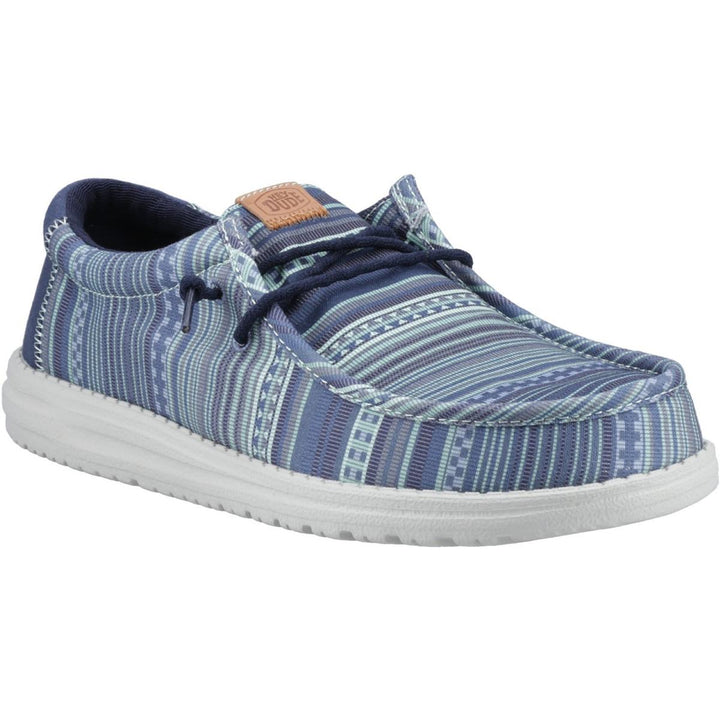 HEYDUDE Wally Surf Shawl Shoes Navy Blazer/Multi