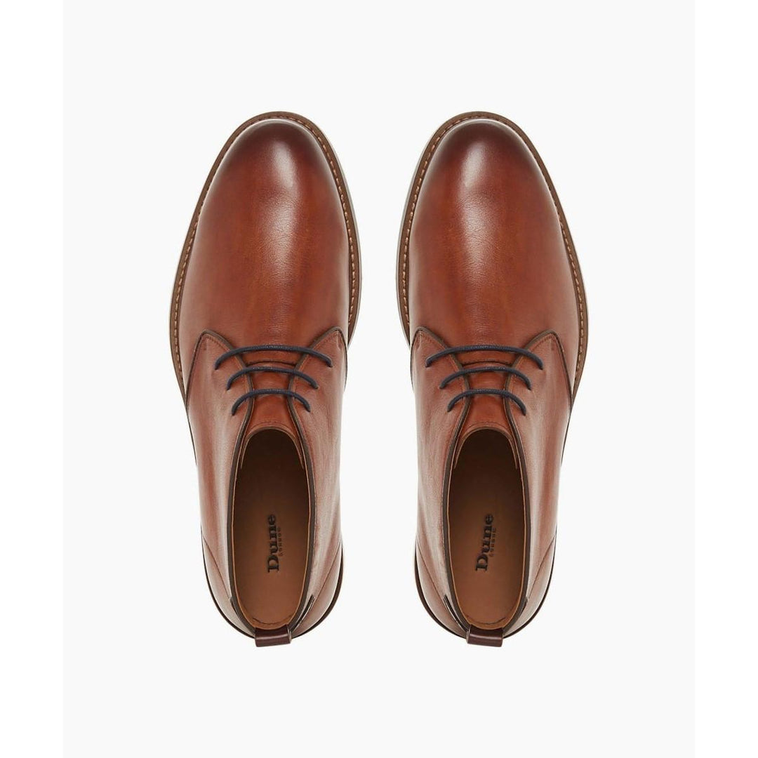 Dune Marching Lace Up Chukka Boots Tan
