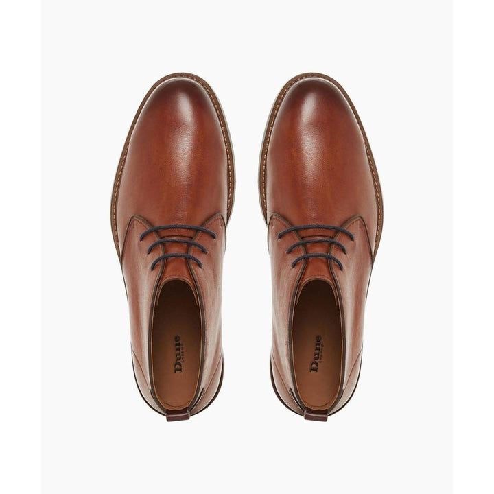 Dune Marching Lace Up Chukka Boots Tan