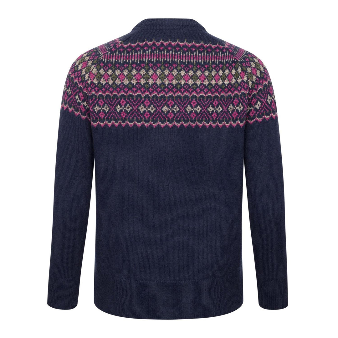 Hoggs of Fife Jura Ladies Fair Isle Crew Neck Pullover