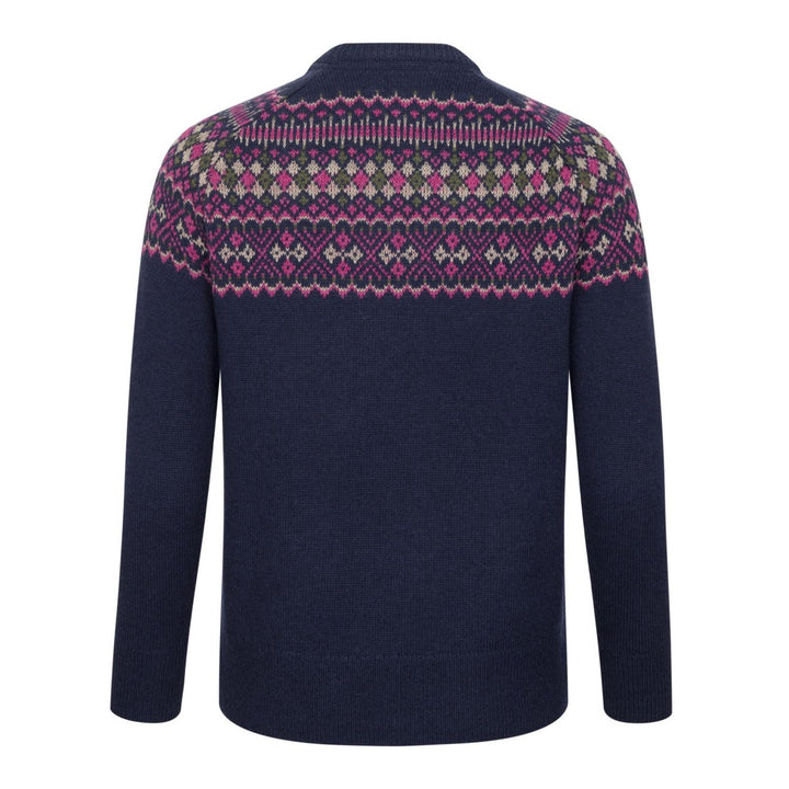 Hoggs of Fife Jura Ladies Fair Isle Crew Neck Pullover