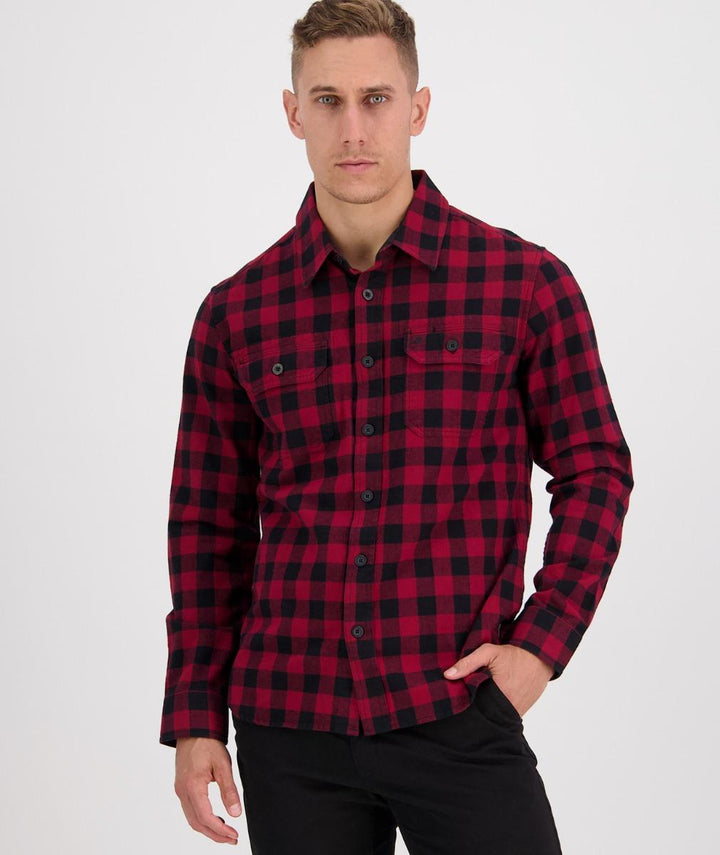 Swanndri Okato v2 Shirt Oxblood/Black