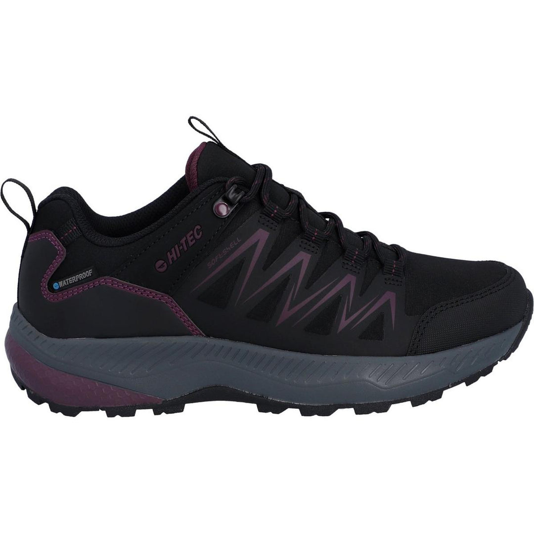 Hi-Tec Stealth Low Womens Trail Shoe Black/Purple
