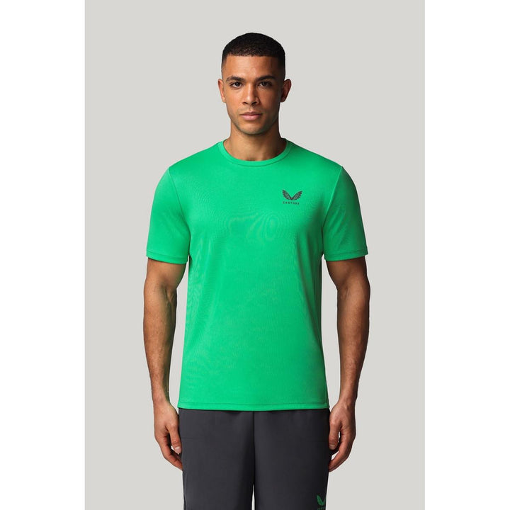 Castore Short Sleeve Tee Shirt JADE GREEN / GUNMETAL