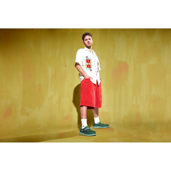 HEYDUDE Wally Canvas Shoe Duck Green/Iceberg