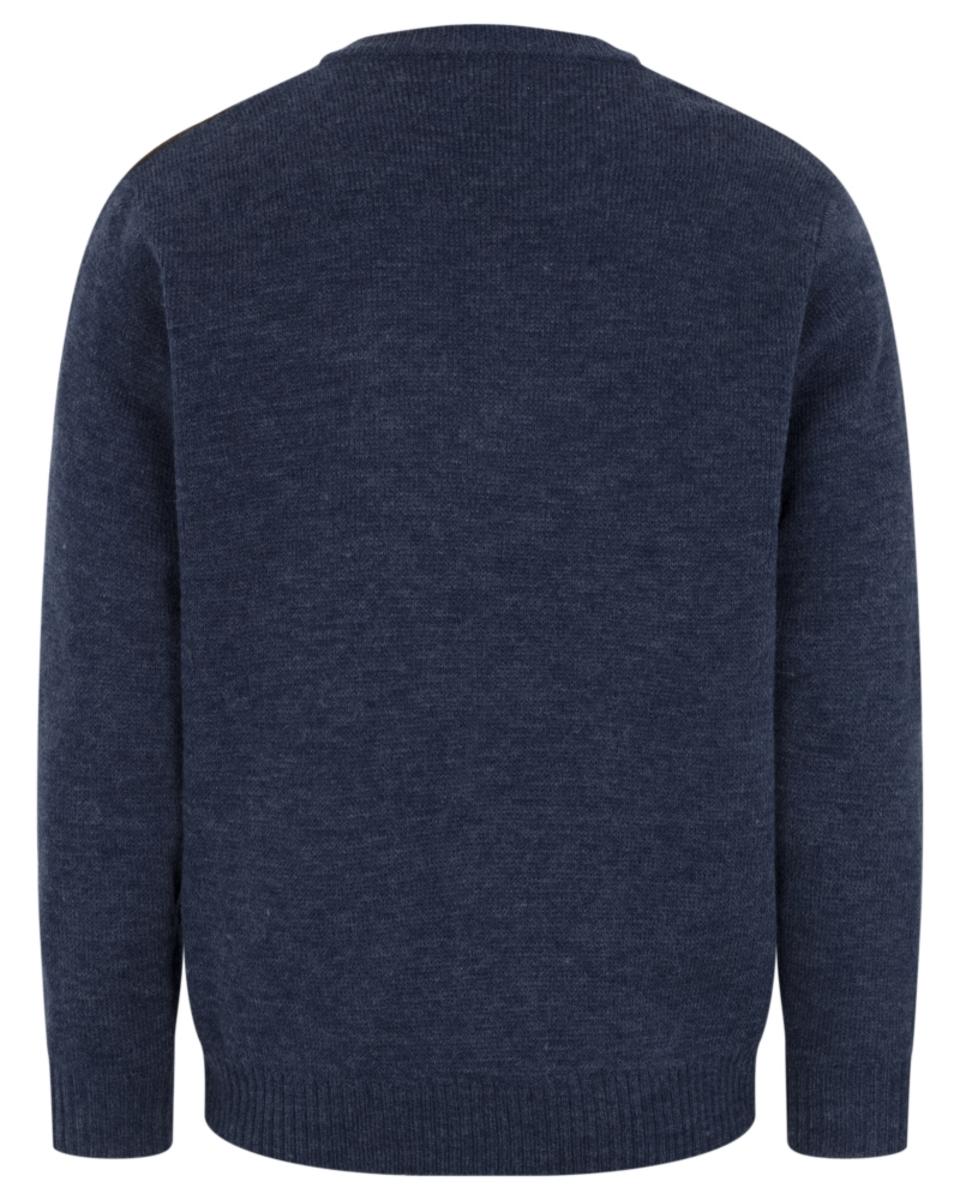 Hoggs of Fife Melrose II V-Neck Pullover - Storm Blue Marl