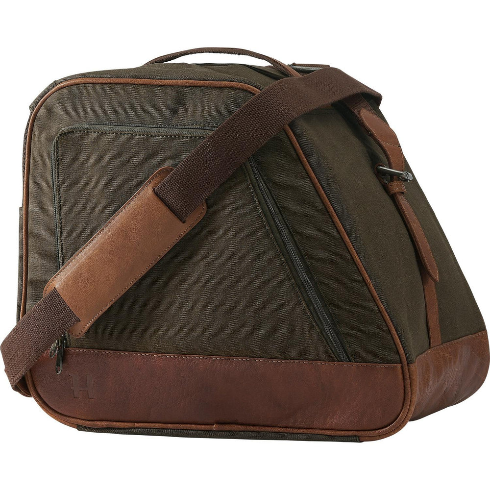 Härkila Retrieve Boot Bag Low, Warm Olive Canvas and Leather – view 2