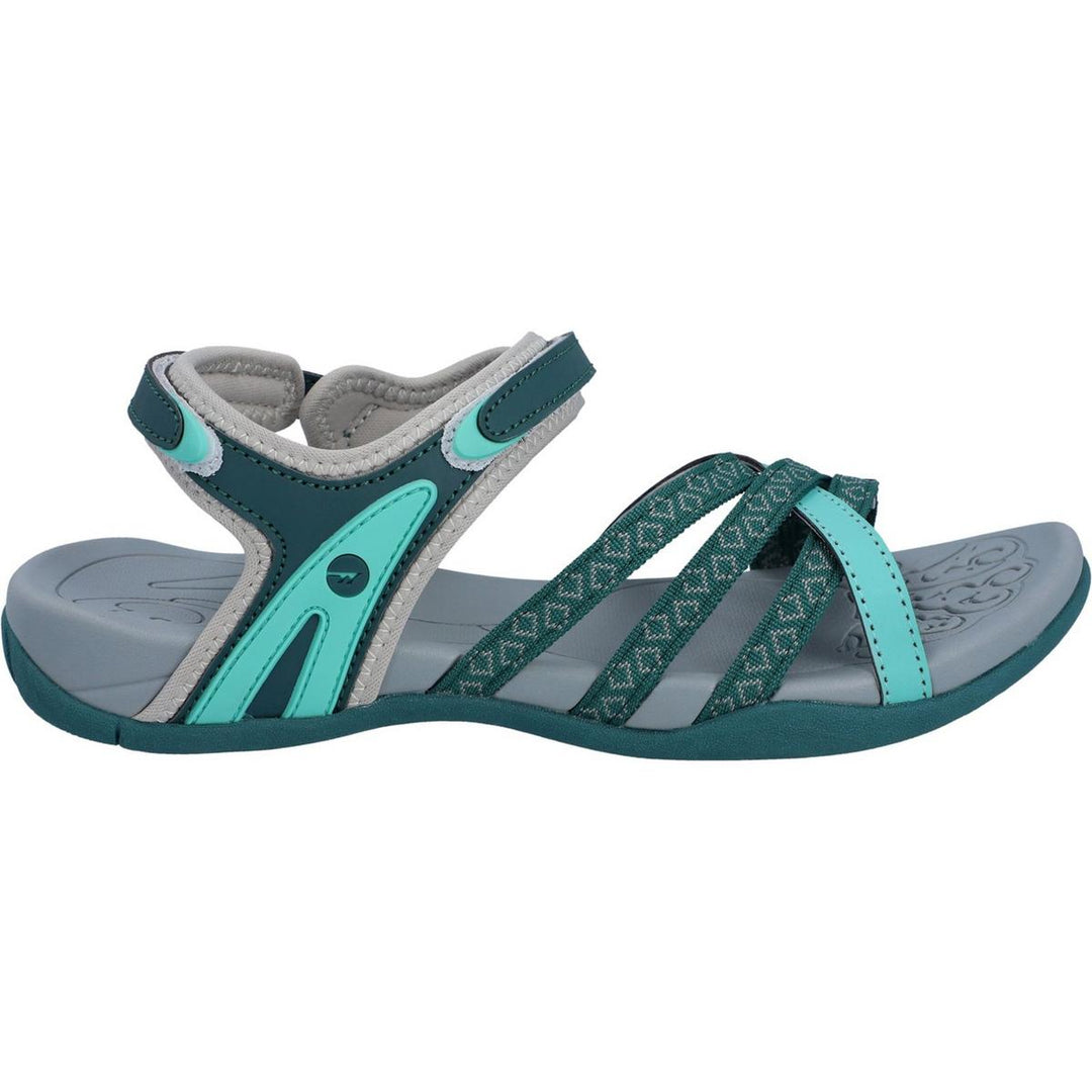 Hi-Tec Savanna II Sandal Lt Taupe/Olive/Sunset Coral