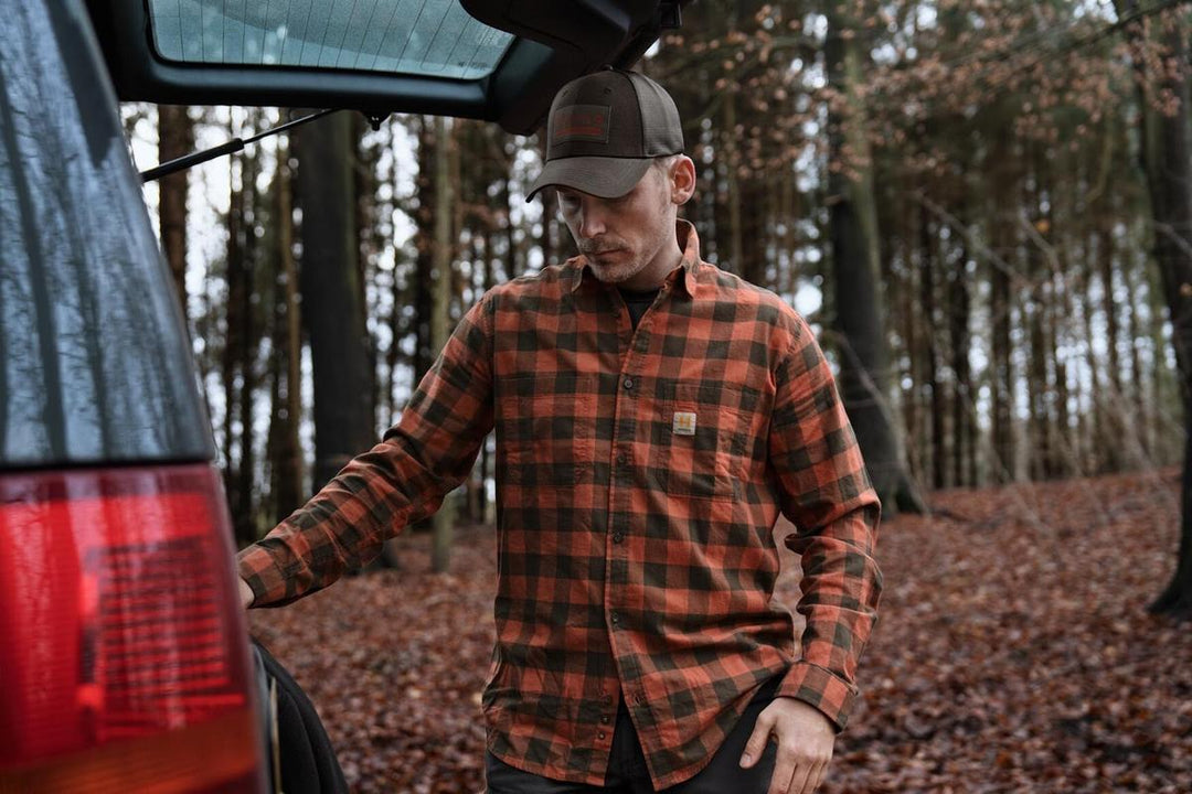 Harkila Härkila Scandinavian L/S shirt Autumn orange check