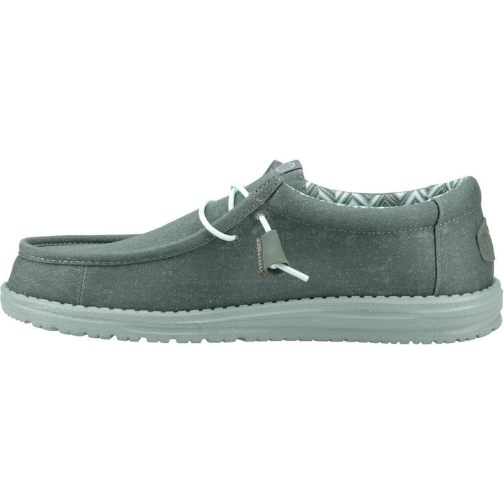 HEYDUDE Wally Canvas Shoe Duck Green/Iceberg