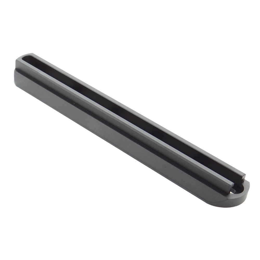 Nieload Sako TRG ARCA M-LOK rail viewed end-on down its length, showing the ARCA Swiss dovetail profile