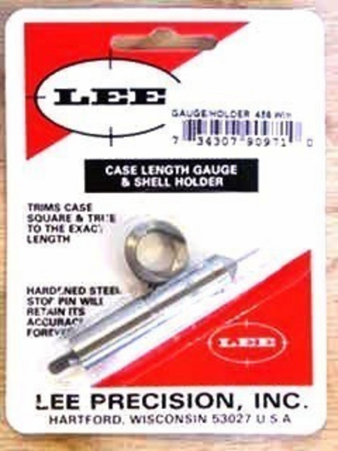 Lee Precision 458 Winchester Magnum Case Length Gauge and Shell Holder