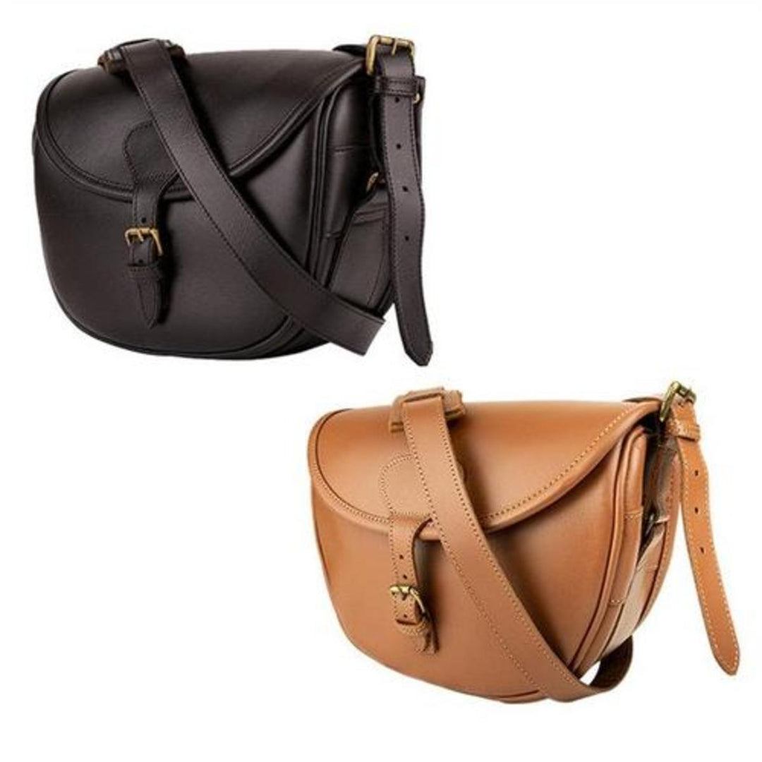 Jack Pyke LEATHER CARTRIDGE BAG BROWN