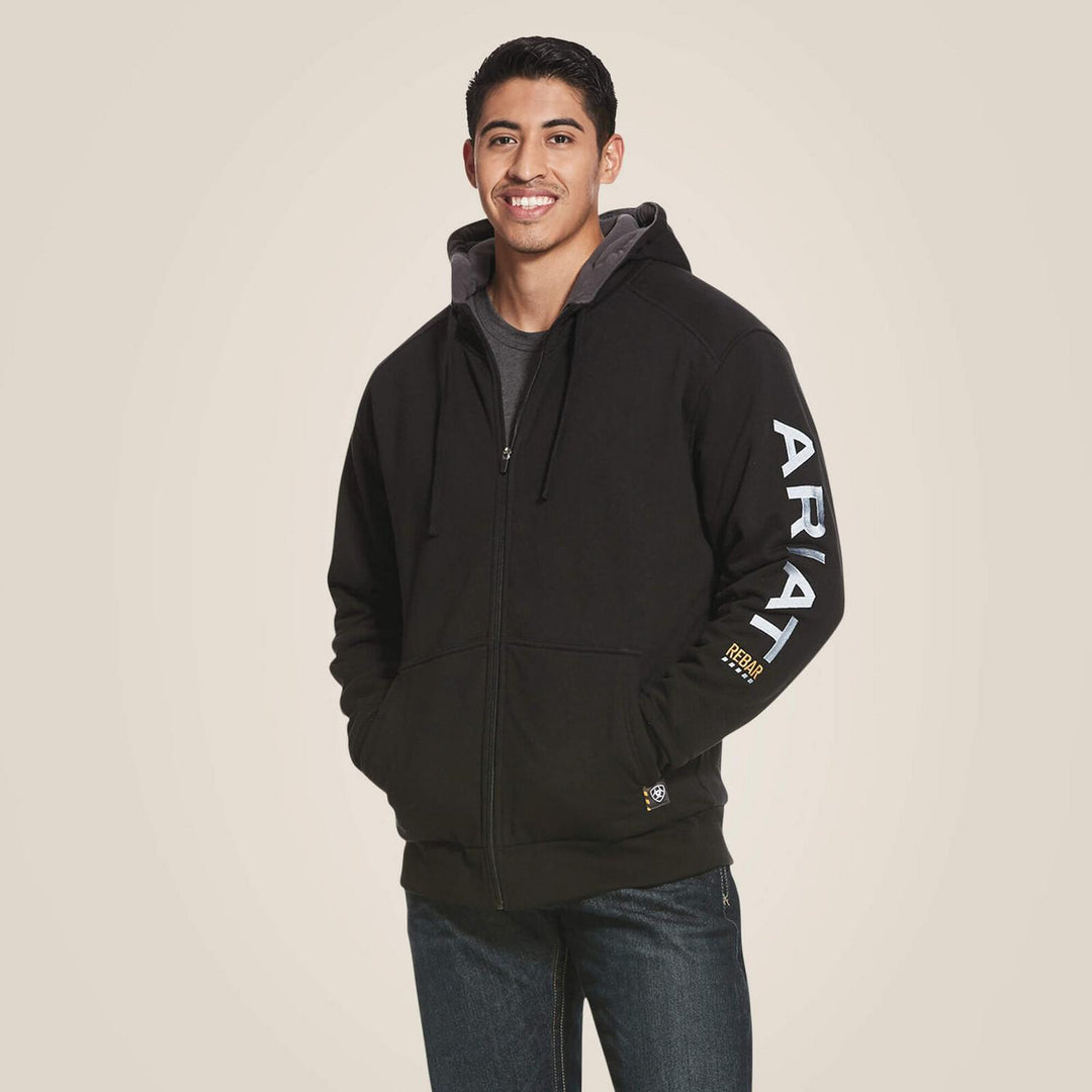 Ariat Mens Rebar All-Weather Full Zip Hoodie