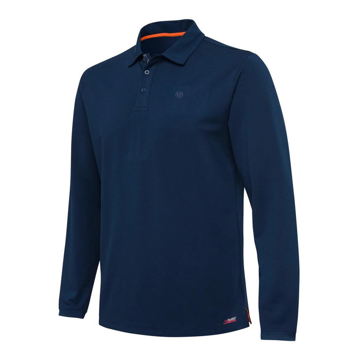 Beretta TECH CORPORATE POLO LS Blue Total Eclipse
