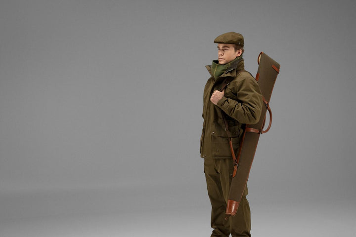 Härkila Retrieve Canvas & Leather Shotgun Slip Warm Olive 135cm – view 4
