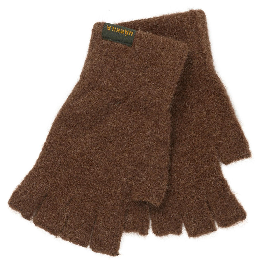 Härkila Alpacka Half Finger Gloves – Pinecone Brown – view 6