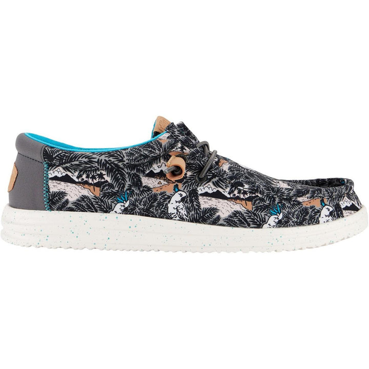 HEYDUDE Wally H2O Tropical Shoe Black Tropical