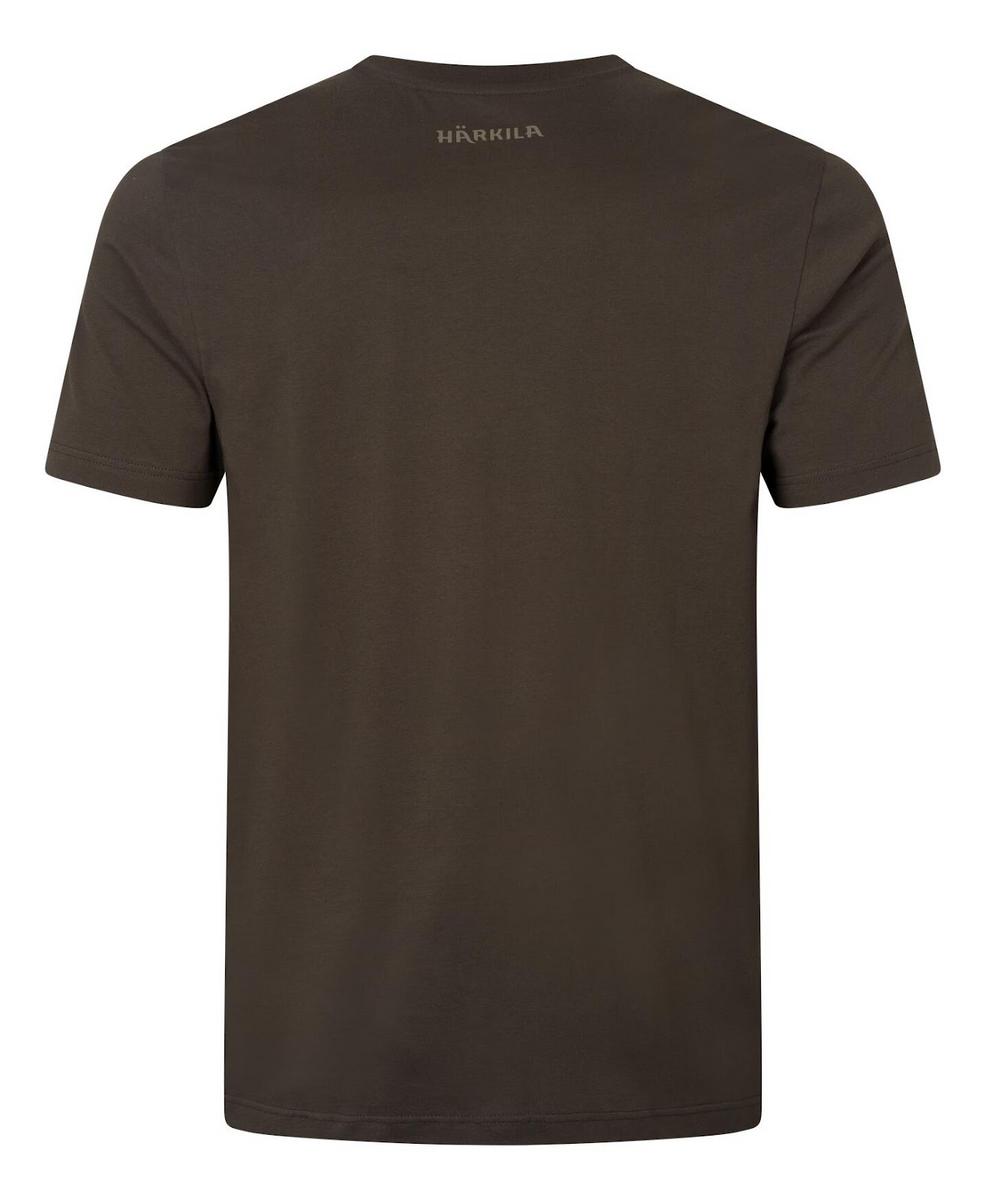 Harkila Härkila logo band S/S tshirt Shadow brown/Tarmac – view 2