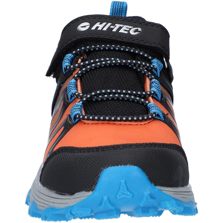 Hi-Tec SCRAPPY LOW WP JR Trail Shoe Black/Blue Danube/Flame