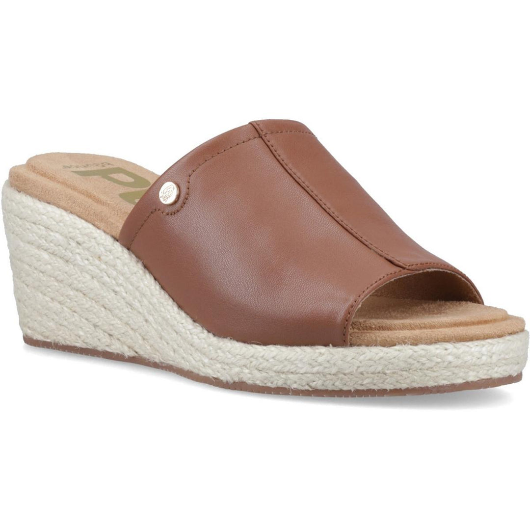 Willow Rattan Slide Tan