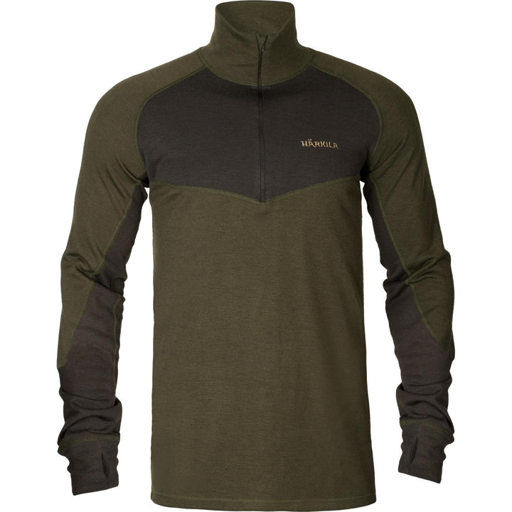 Harkila Base Warm Zip Neck Base Layer, Willow/Shadow – view 3