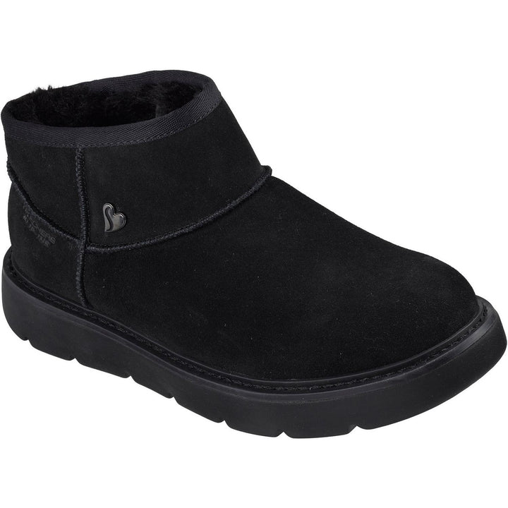 KEEPSAKES COZY COZY MINI Black Suede/Faux Fur
