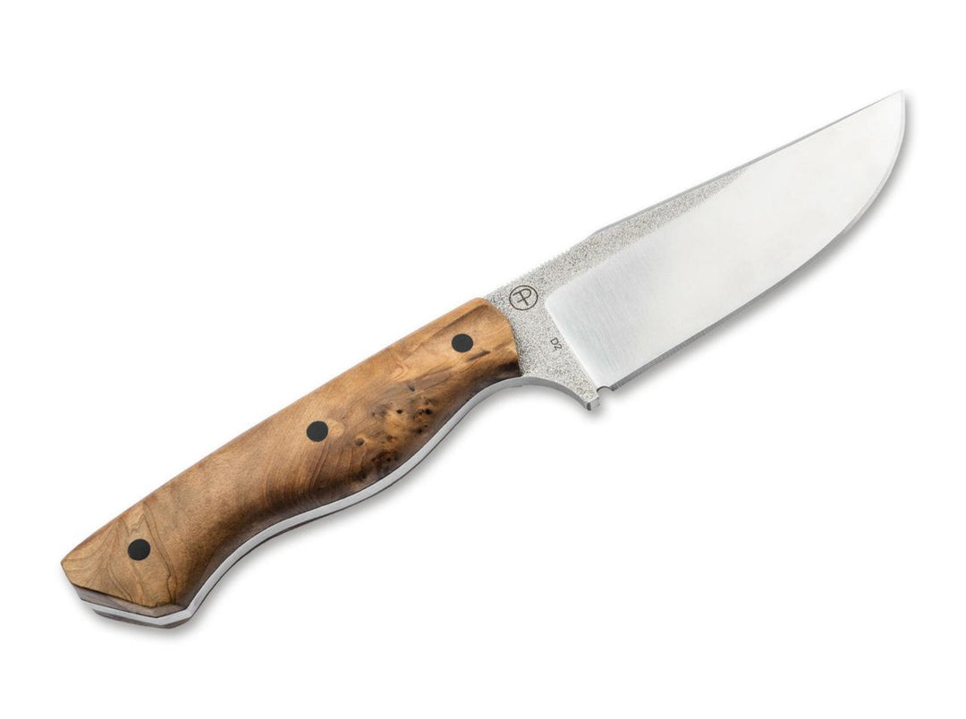 Böker Plus Overnighter Burl Wood Bushcraft Knife