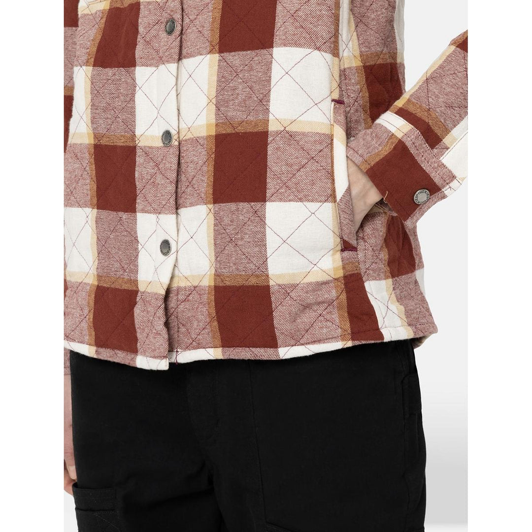 Dickies Flannel Shirt Jacket Fired Brick