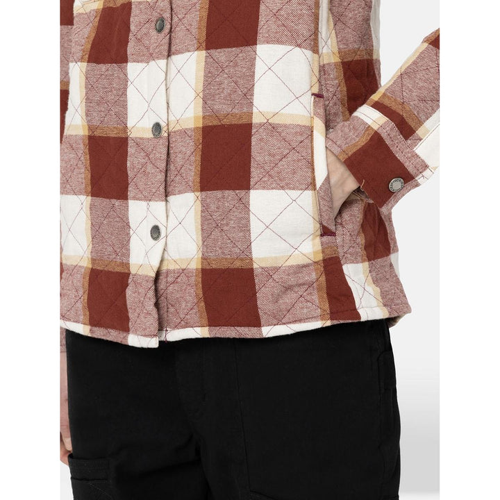 Dickies Flannel Shirt Jacket Fired Brick