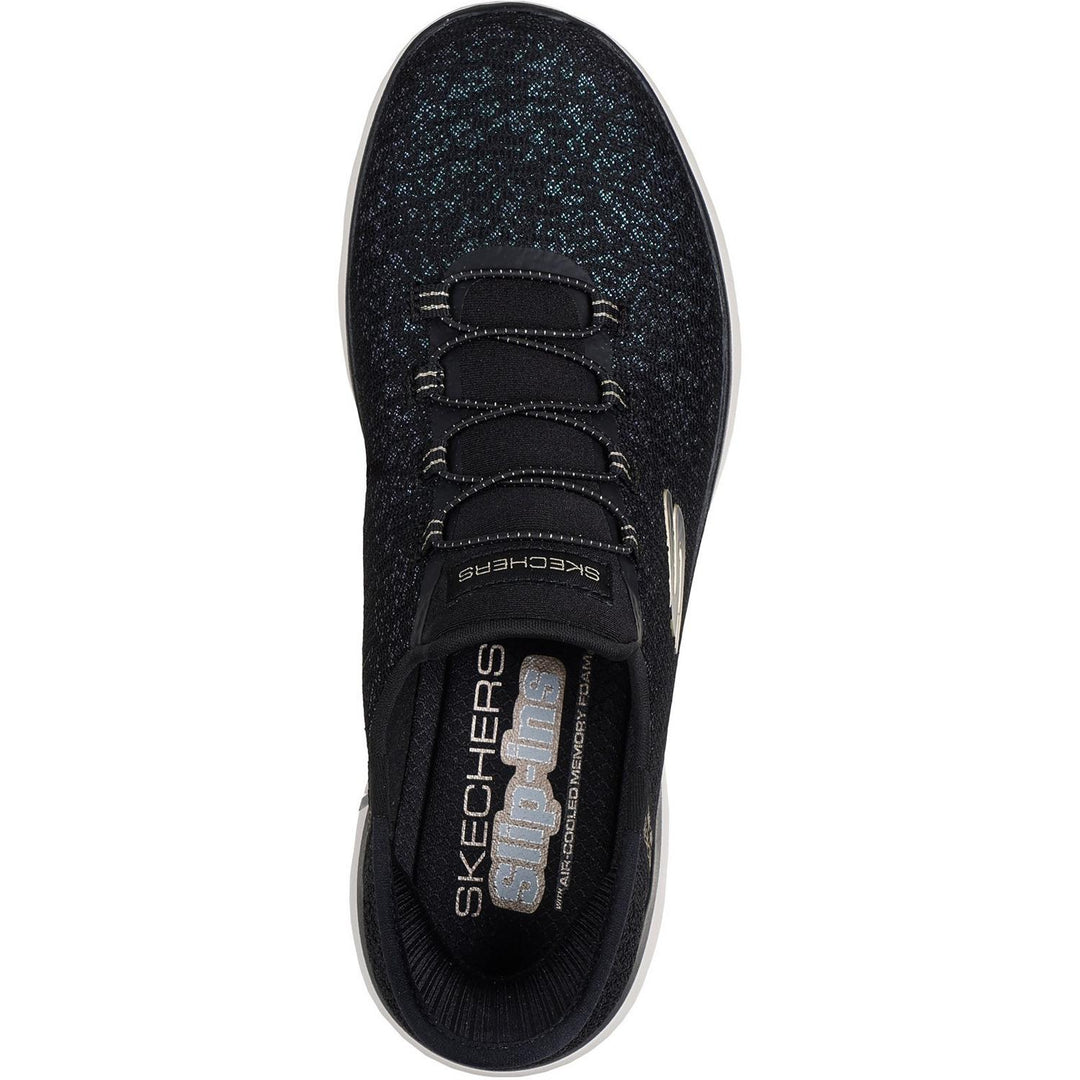 SUMMITS LUNAR GLOW Black Mesh/Gold Trim