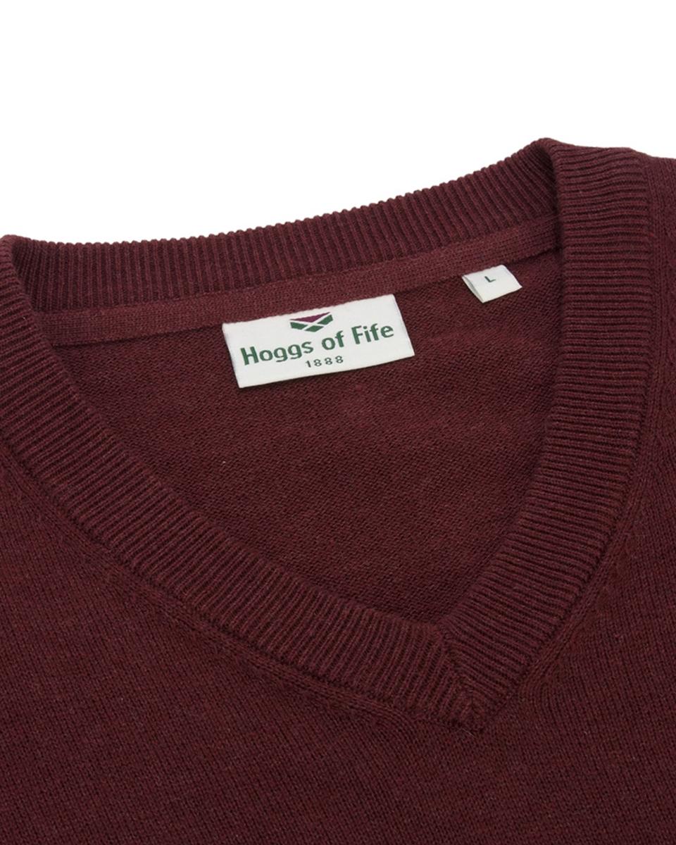 Hoggs of Fife Stirling II LS Pullover - Berry – view 3