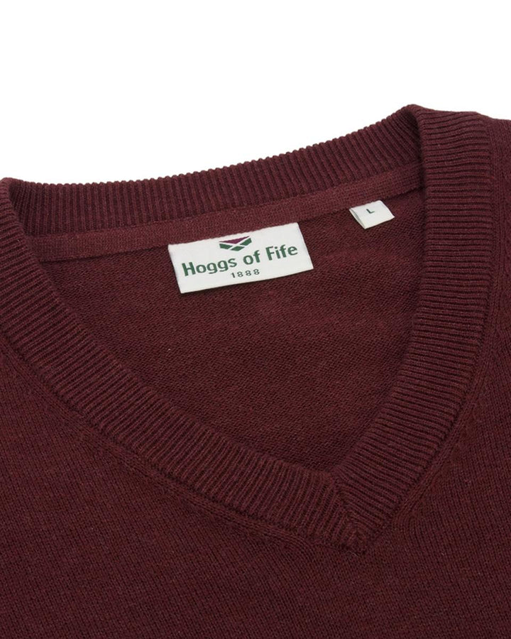 Hoggs of Fife Stirling II LS Pullover - Berry – view 3