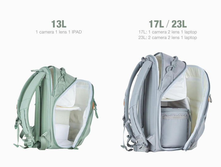 Leofoto Daily Lite 17L Camera Backpack with Camera Cube - Green