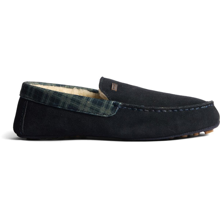 Hunter Moccassin Slipper Navy