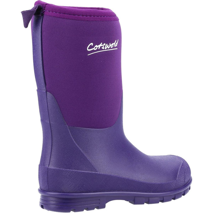 Cotswold Hilly Neoprene Wellington Boot Purple