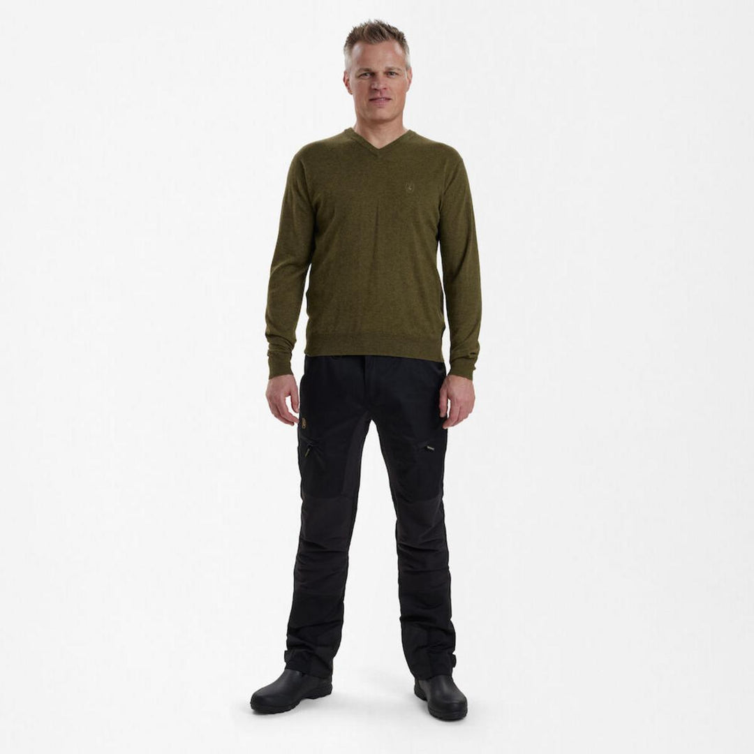 Deerhunter Kingston Knit w. V-neck Cypress