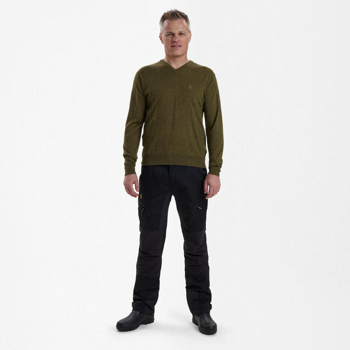 Deerhunter Kingston Knit w. V-neck Cypress