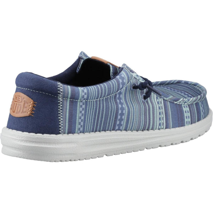 HEYDUDE Wally Surf Shawl Shoes Navy Blazer/Multi