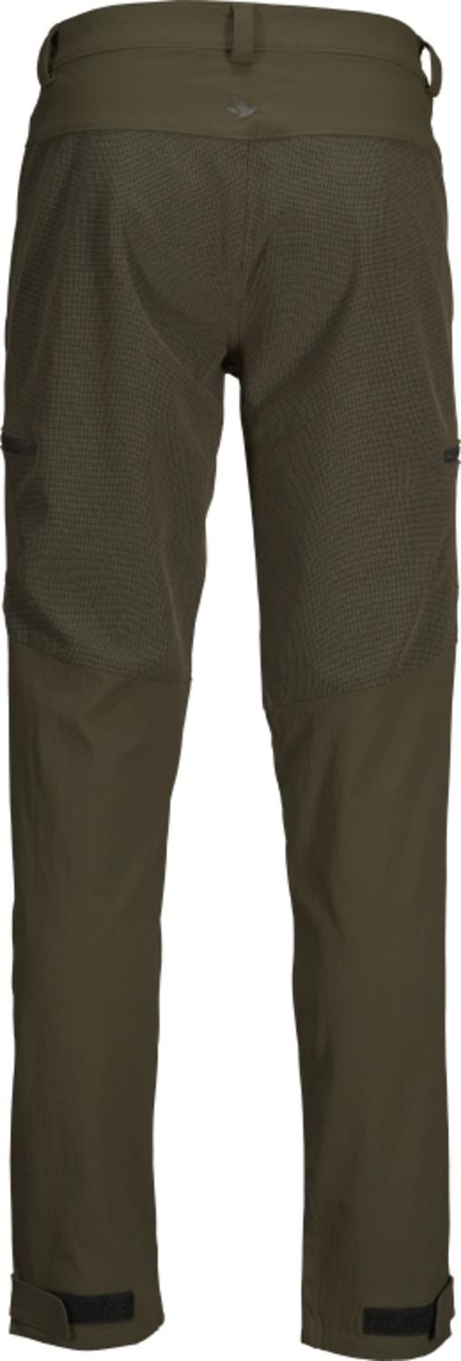 Seeland Outdoor reinforced trousers Pine green - Zipped thigh pockets, Elasticated waist – view 2