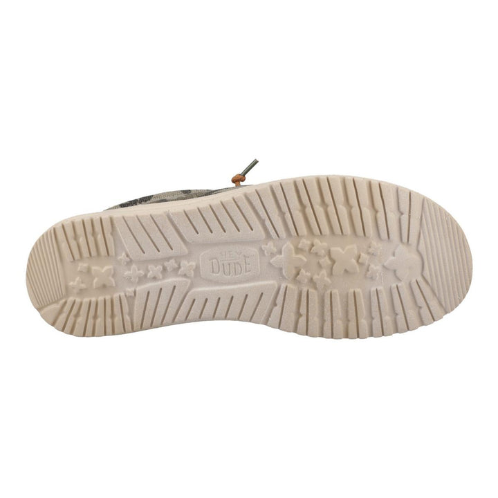 HEYDUDE Wally Palm Jute Shoes Burnt Olive/Ginger Brown